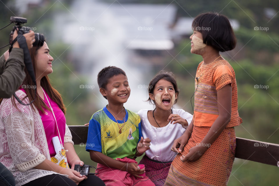 Myanmar child smiling 