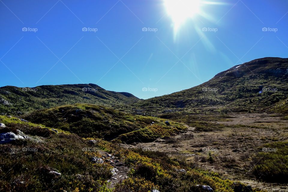 Hiking Lifjell Telemark Norway 