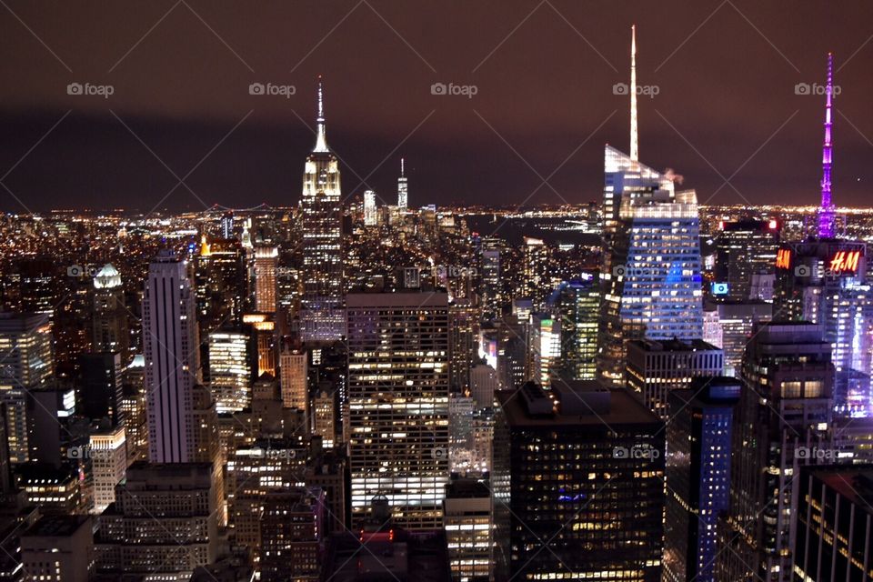 Still one of the best sights I've seen, view of New York at night from the Rockefeller Center