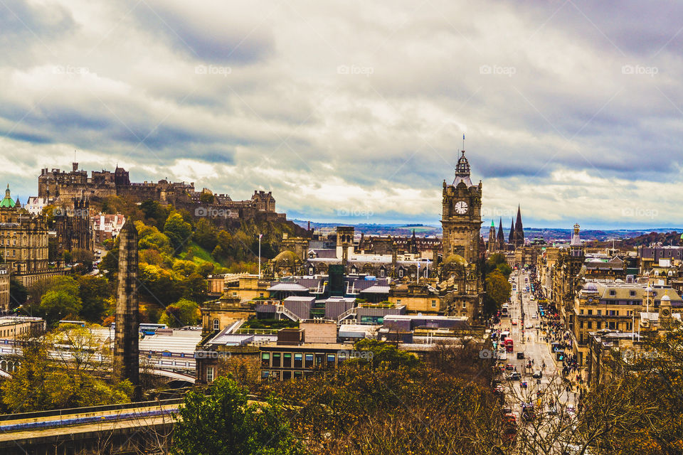 Edinburgh - View over princess street