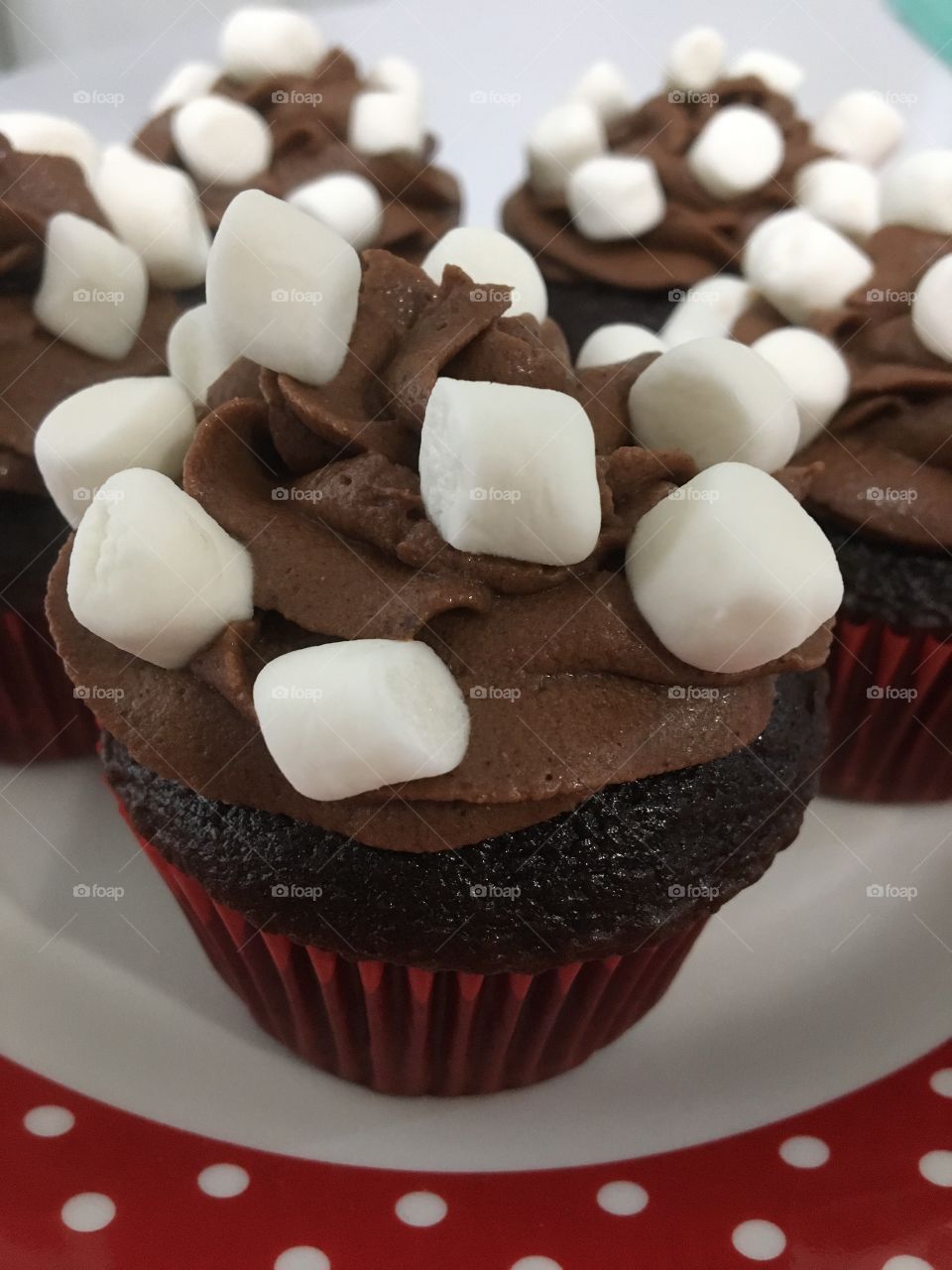 Homemade Hot Chocolate Cupcakes 