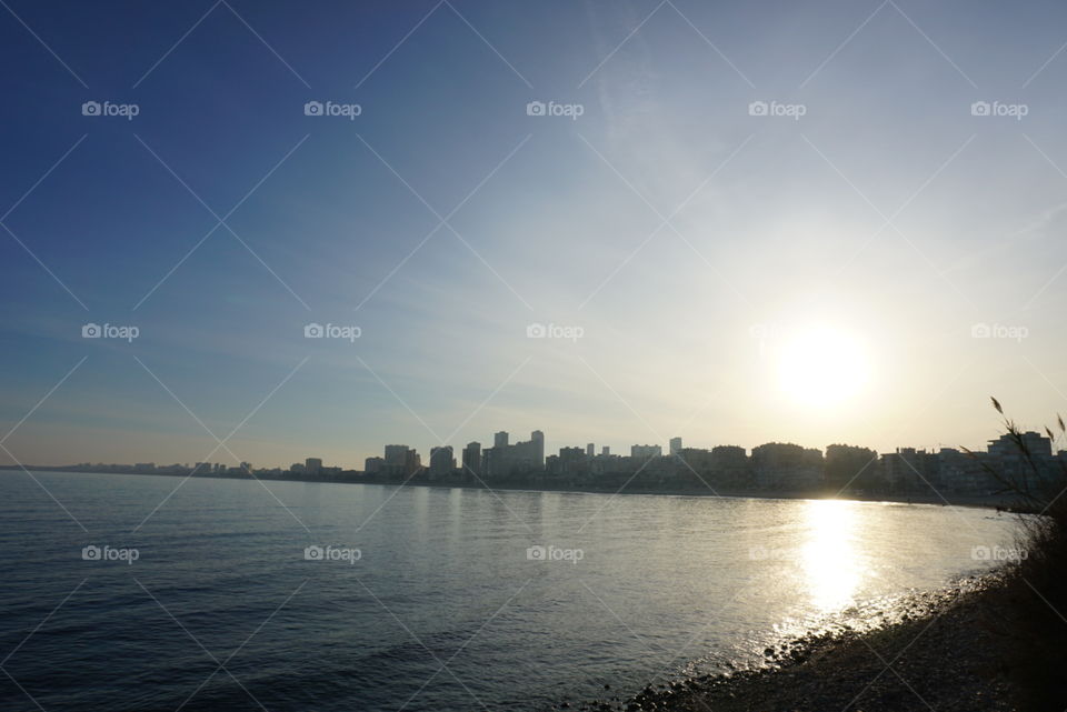 Sunset#beach#seaview#sun#sky