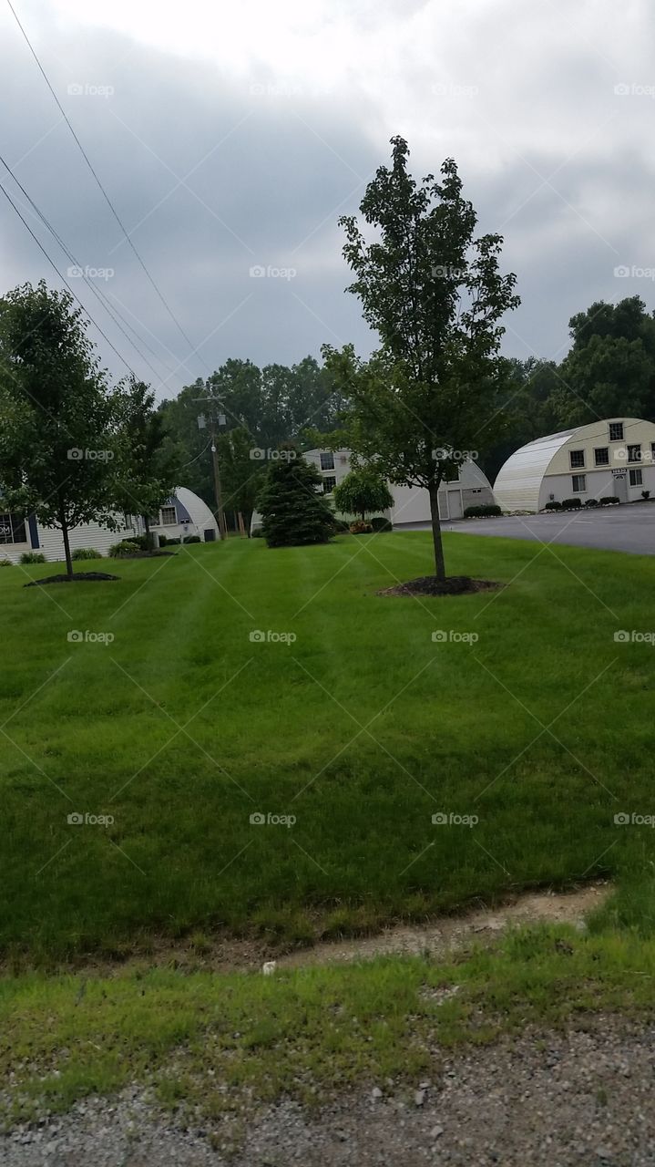 quonset huts. Rushton, Michigan