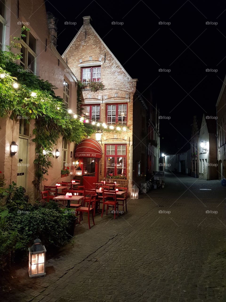 Dinner at Brugge Belgium