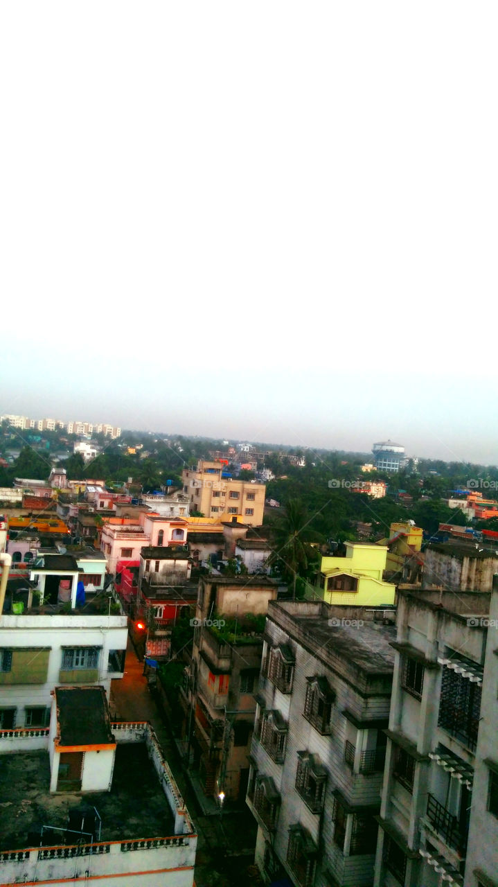 Kolkata- The city of Joy.An early morning top view captured.