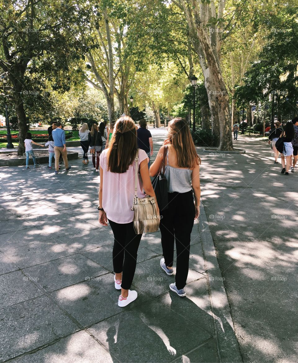 Walking around in Madrid