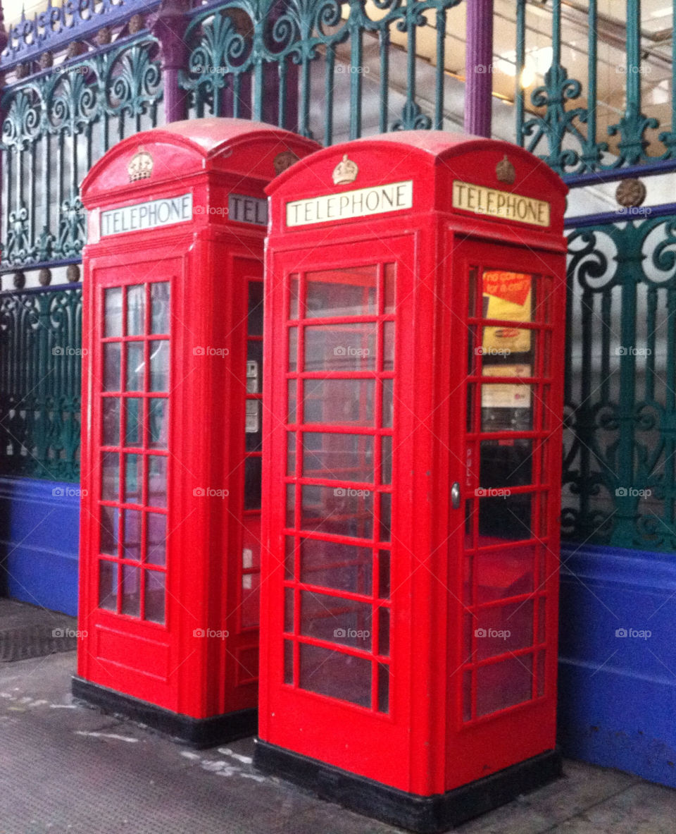london uk red phone box smithfield meat market by ijbailey