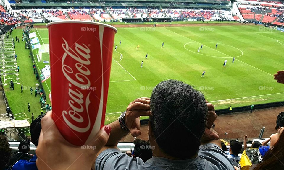 Coca Cola. Azteca Stadium. Soccer passion.