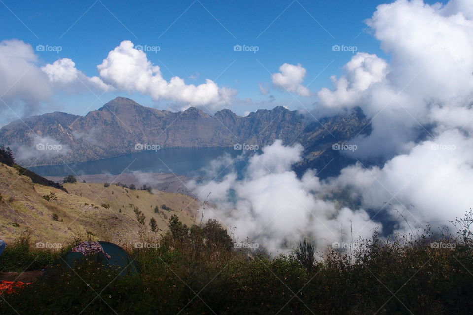 Volcano lake