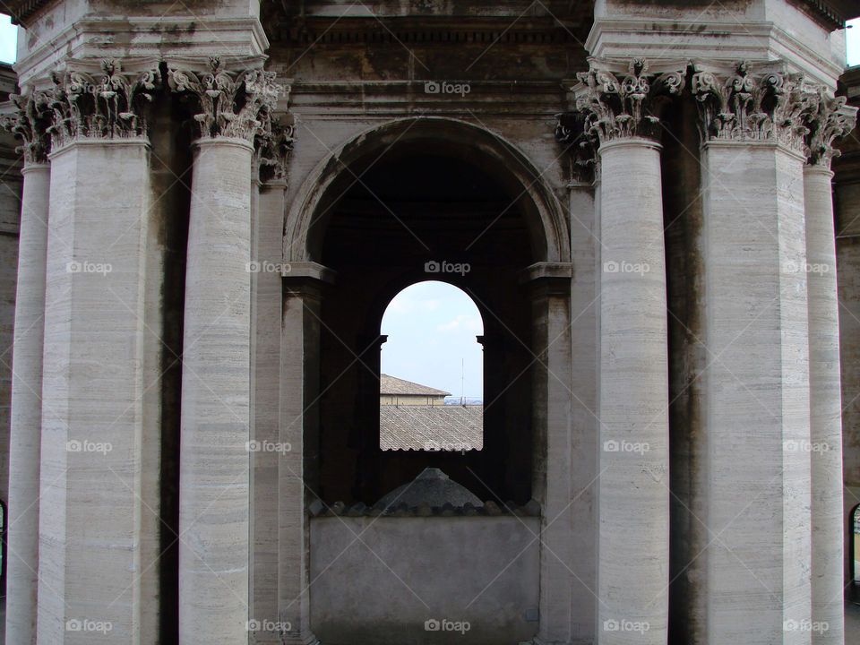 church arch pillars vatican city by exworld
