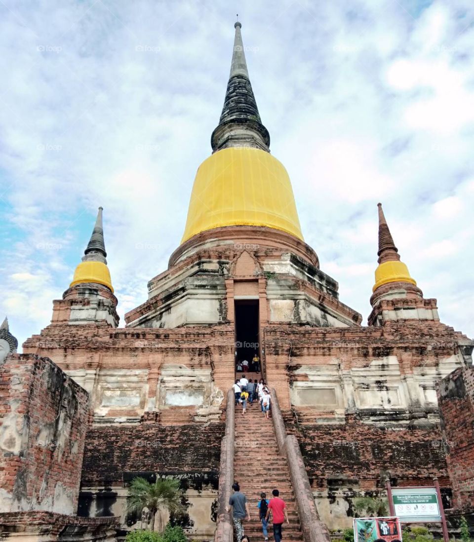 Wat Chai Temple.Ayuthaya, Thailand.