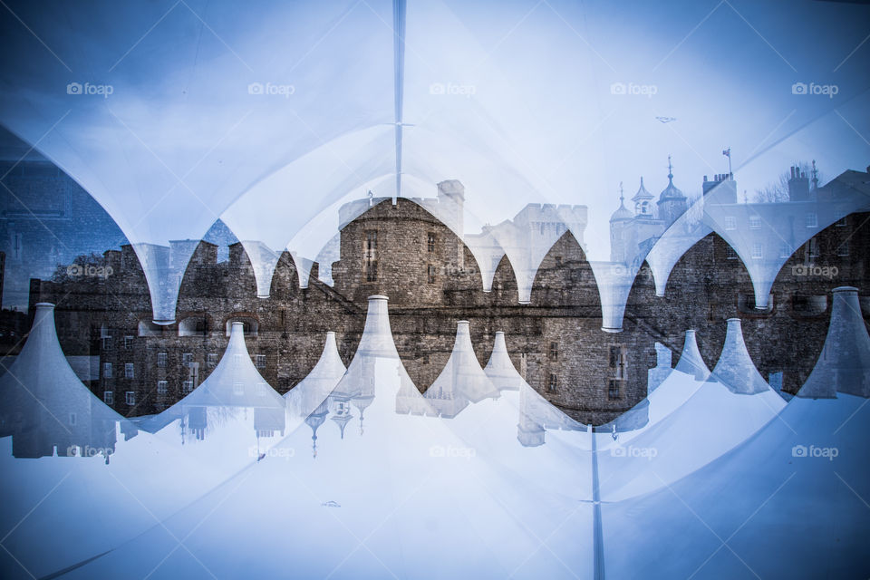 An interesting double exposure of London street patterns.