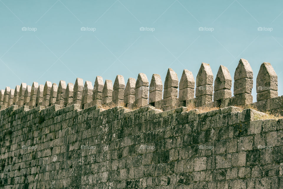 Old city wall in Porto - Portugal