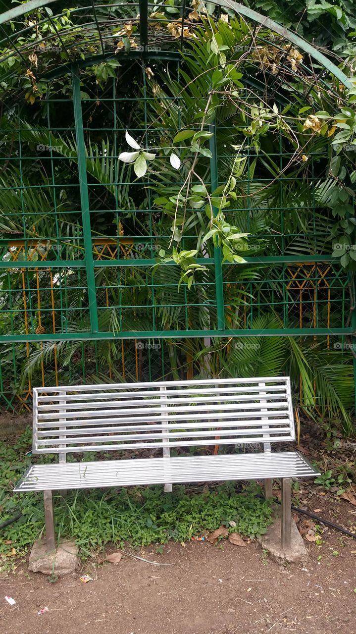 stainless steel bench