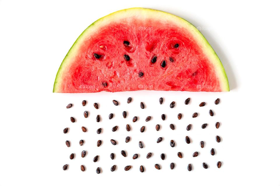 Summer rain from the watermelon, creative concept