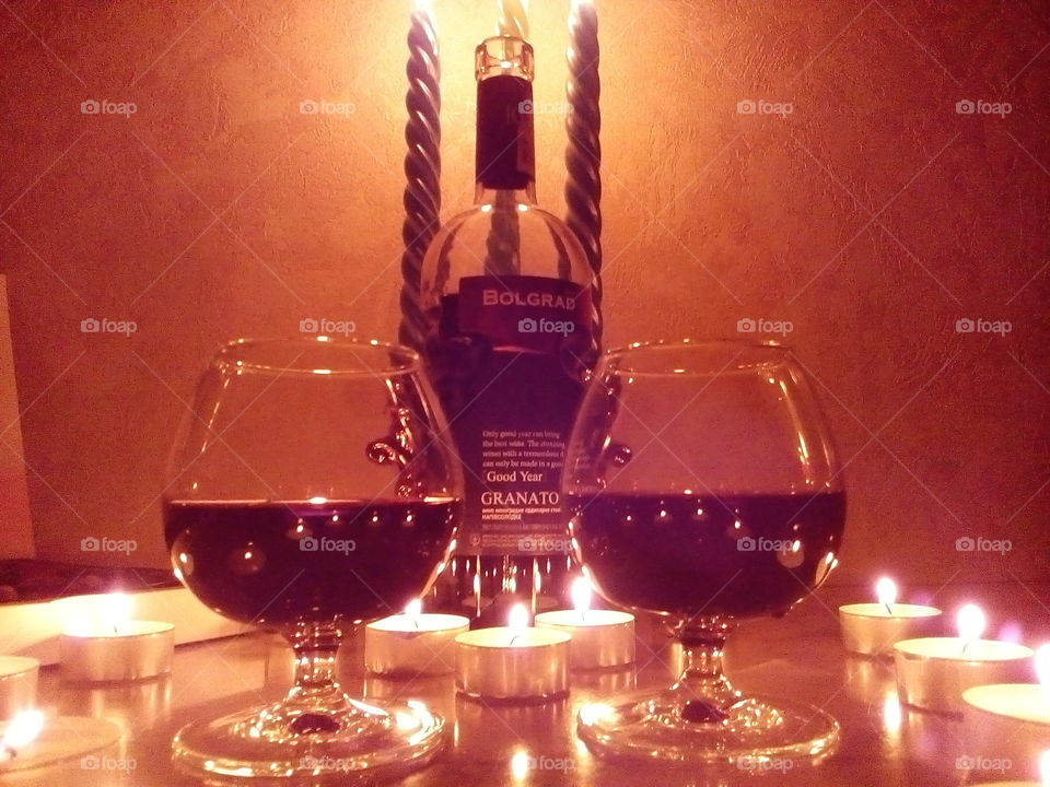 Wine Bolgrad Romantic evening