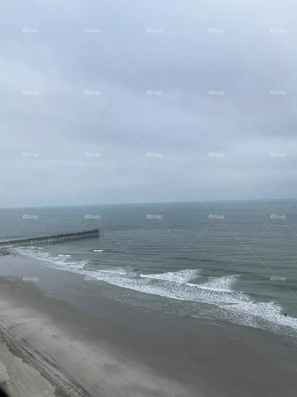 A gray day at the beach 