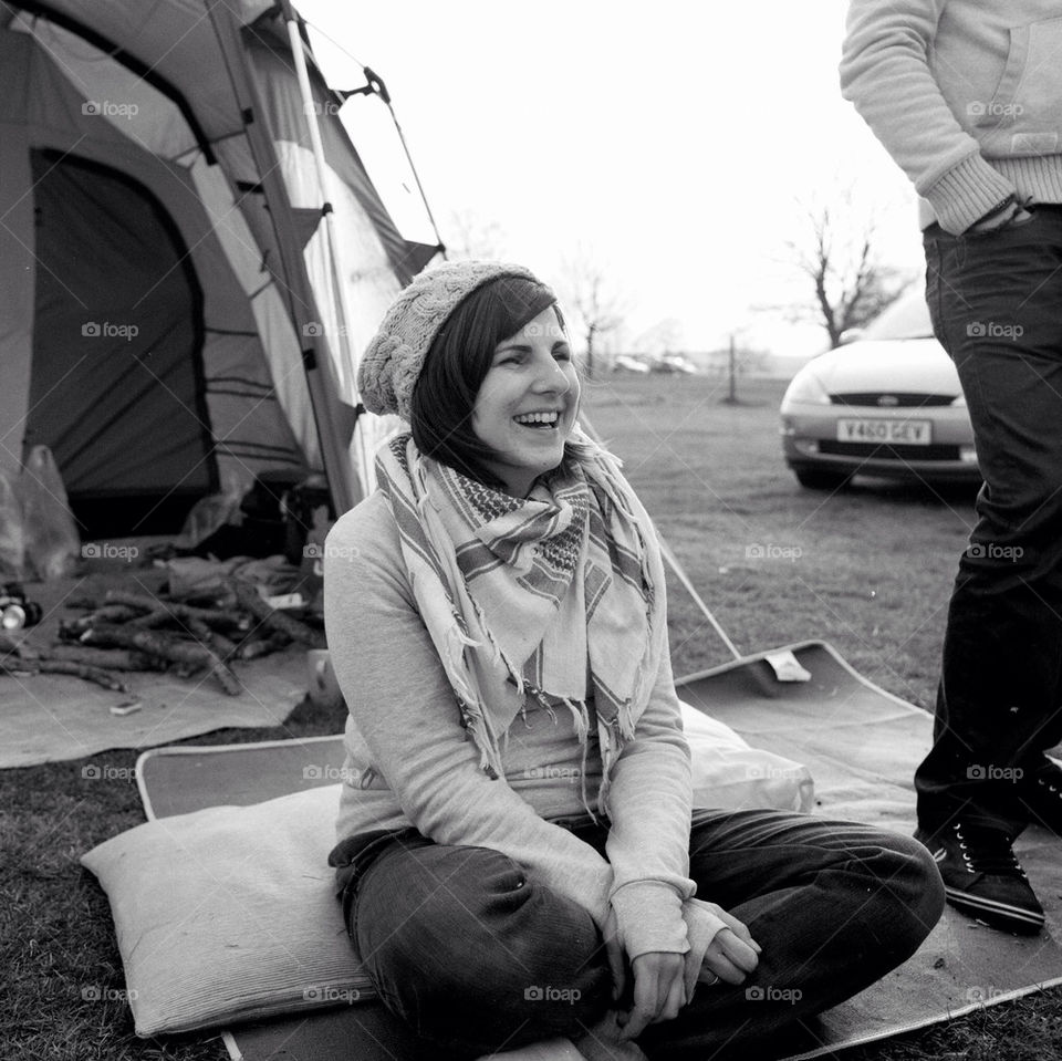 girl summer grill relaxing by tobias_burkill