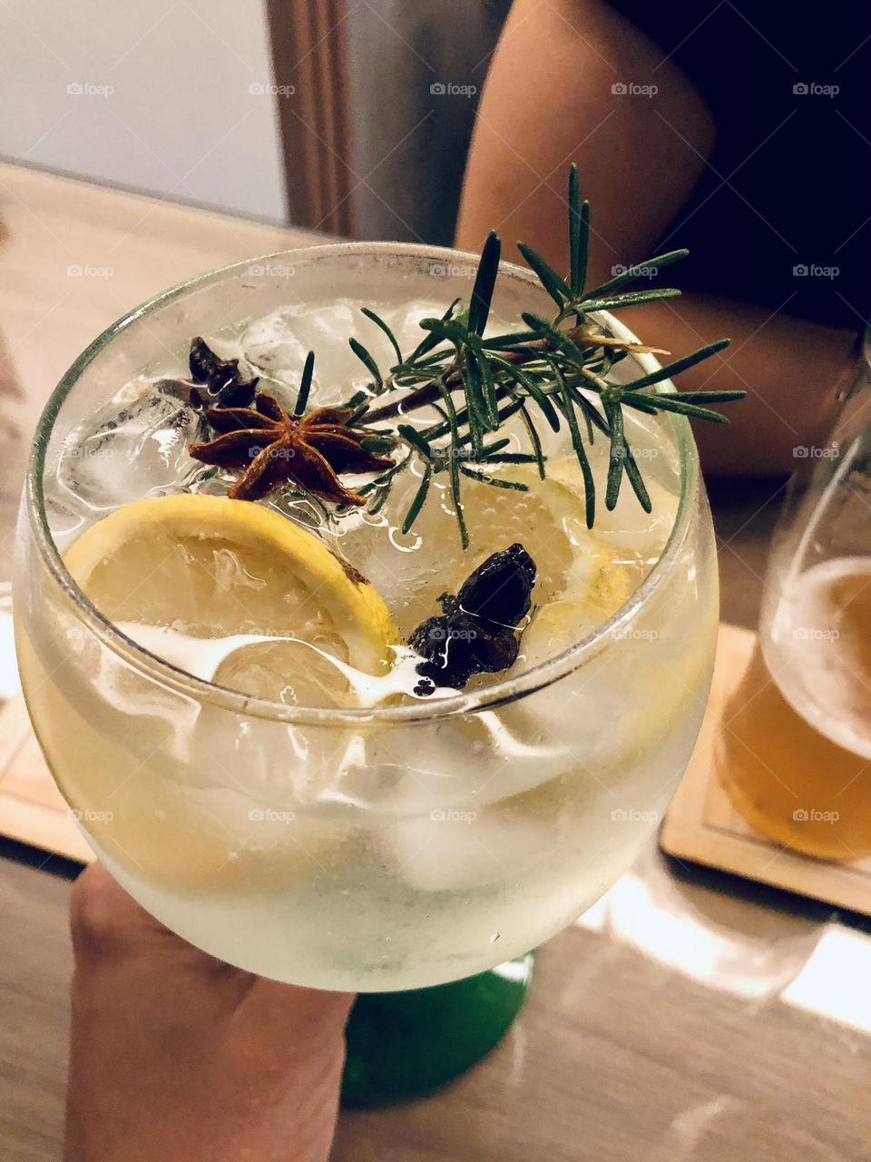 Fresh lemon cocktail for summer 