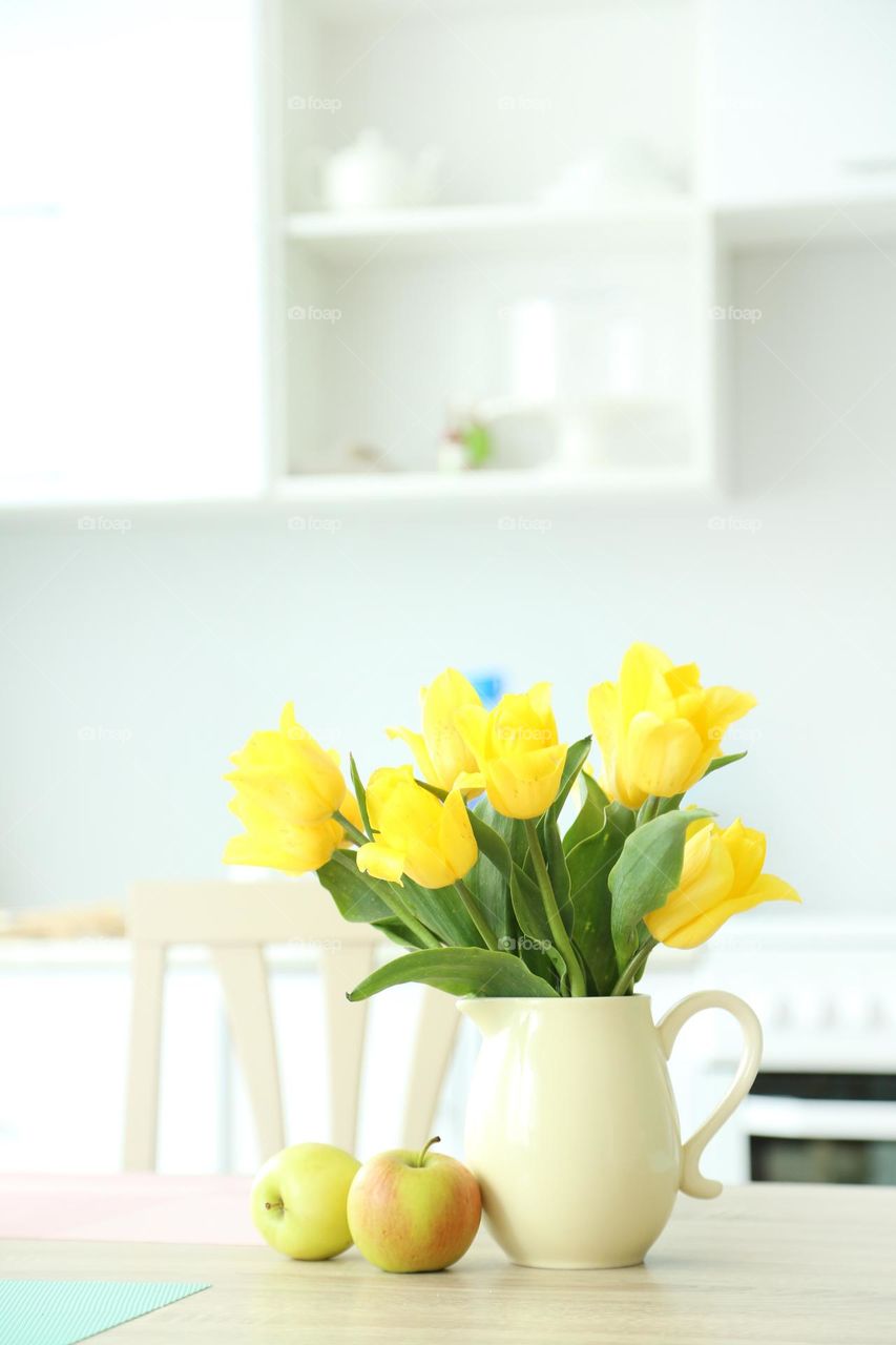 Yellow tulips