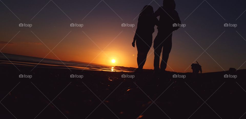 sunset and shillouete