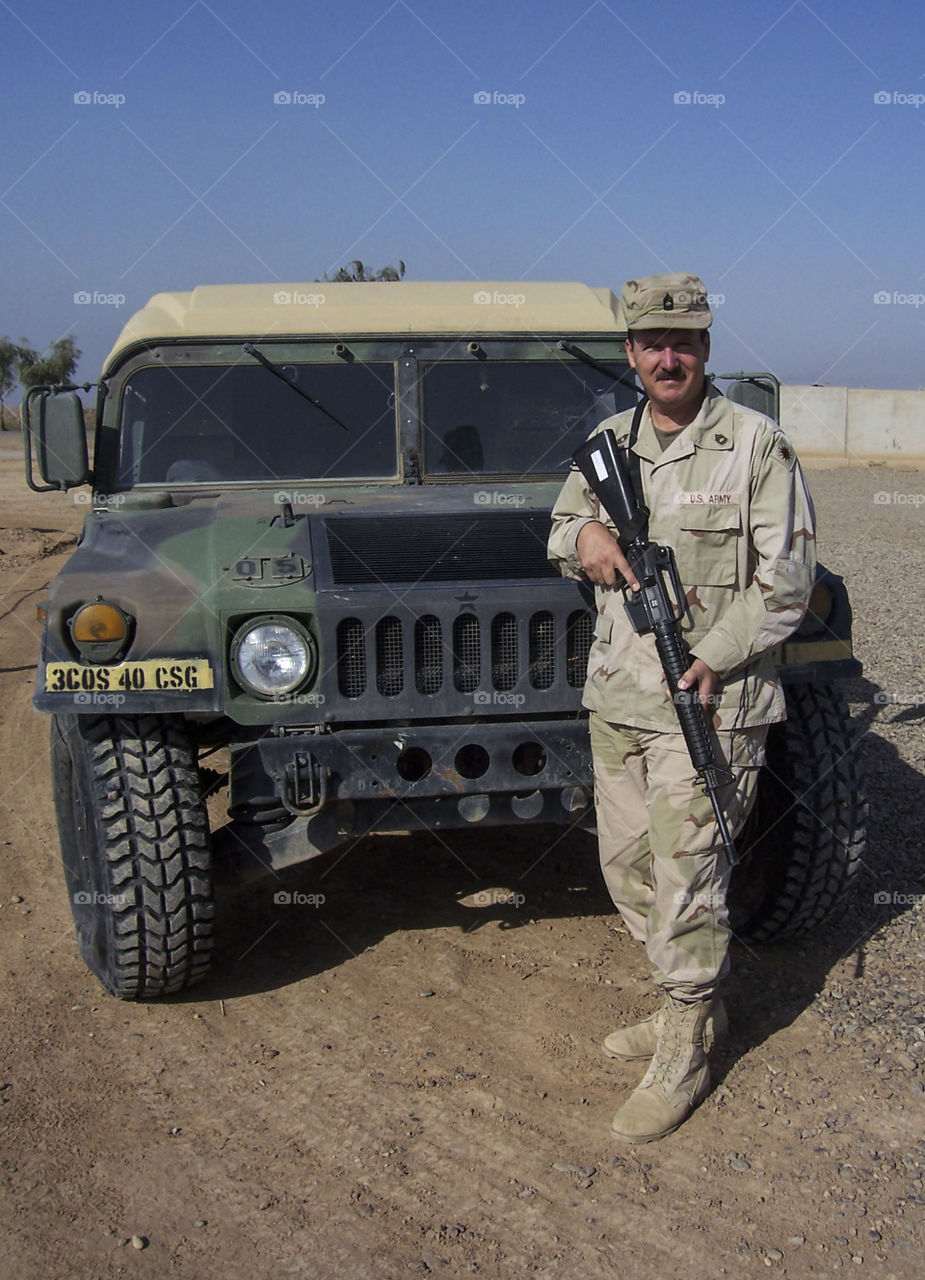 soldier. soldier in Iraq