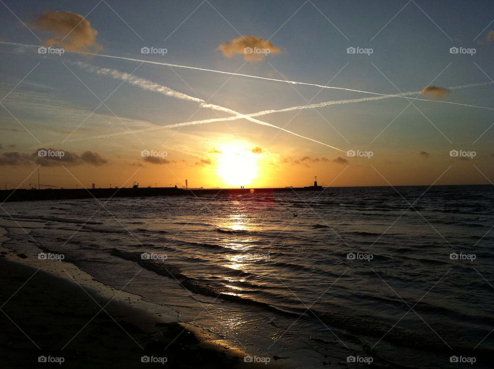 beach sky sweden sunset by jethro