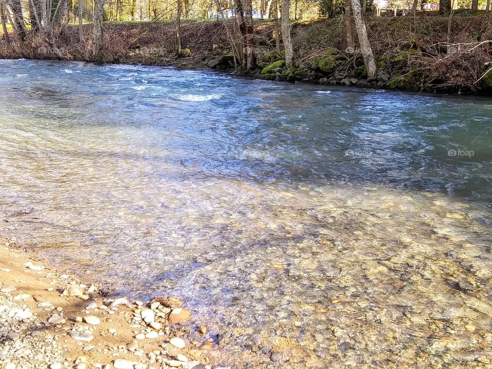 view across the creek