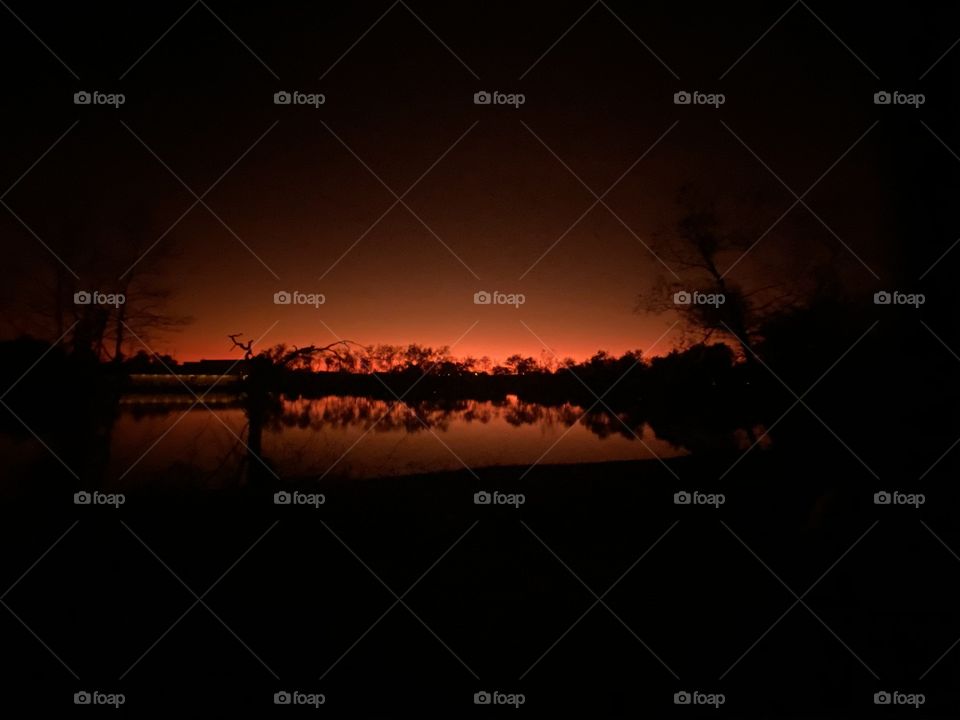 Night is here sky. Colours disappearing with  darkening Sky. Horizon painted with a beautiful colour. 