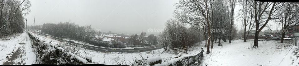 Winter landscape in Stockport