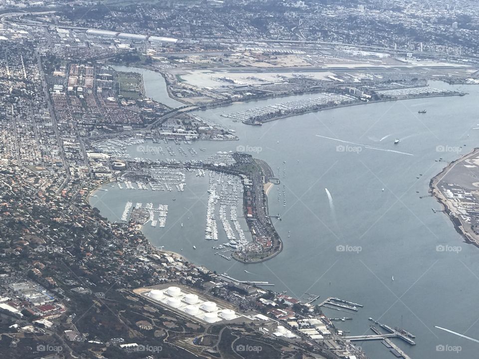 San Diego from plane
