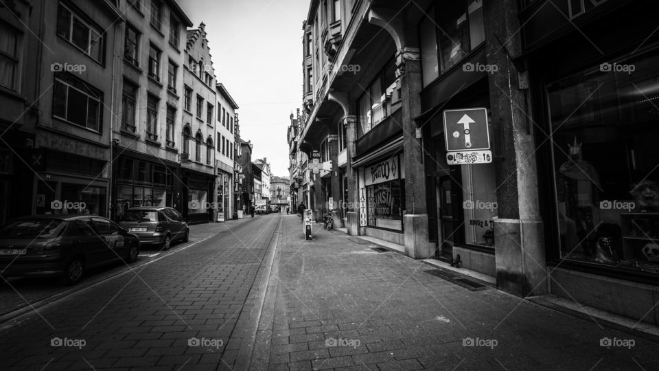 A street in Antwerp, Belgium.