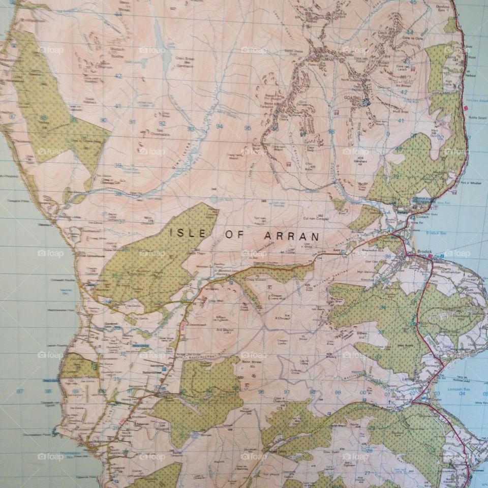 Map of the Isle of Arran