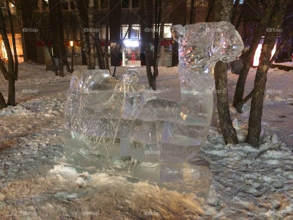 Ice art