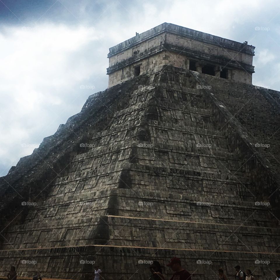 Chichen itza ancient Mayan pyramid in Mexico