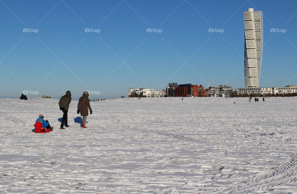 Winter in Malmö, Sweden.