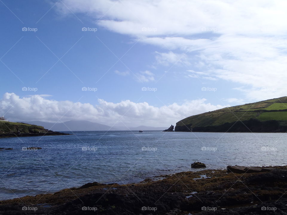 Irish Coast . In dingle dolphin watching 