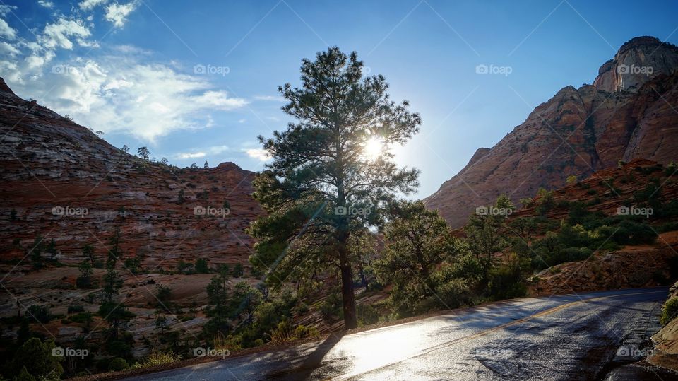 Scenics view of mountain against sky