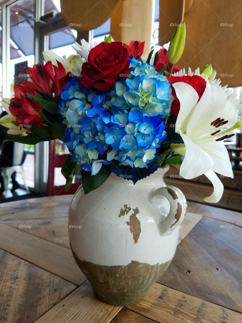 Flower Arrangements at Lunch