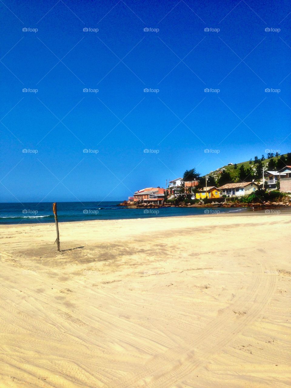 Brazillian beach. This beach is located in Santa Catarina, it's called Galheta beach.
