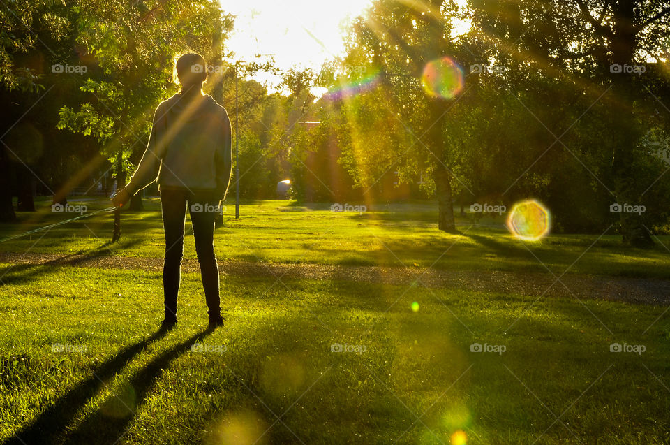 Girl in sunlight