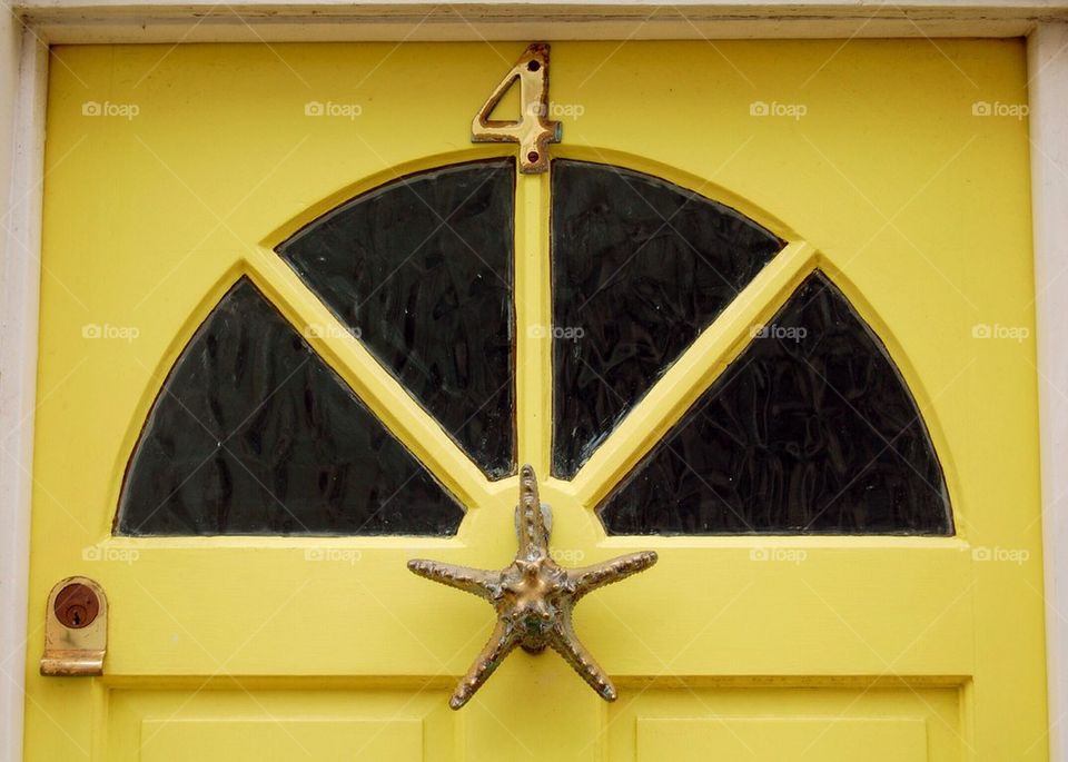 yellow window door four by Petalskull