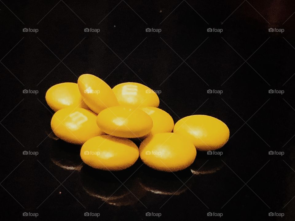 Yellow M&Ms... No matter their color, these candies are delicious! A couple of chocolate sweets can make anyone’s day better and sweeter...