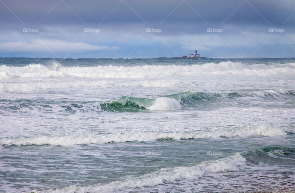 Waves on the beach.