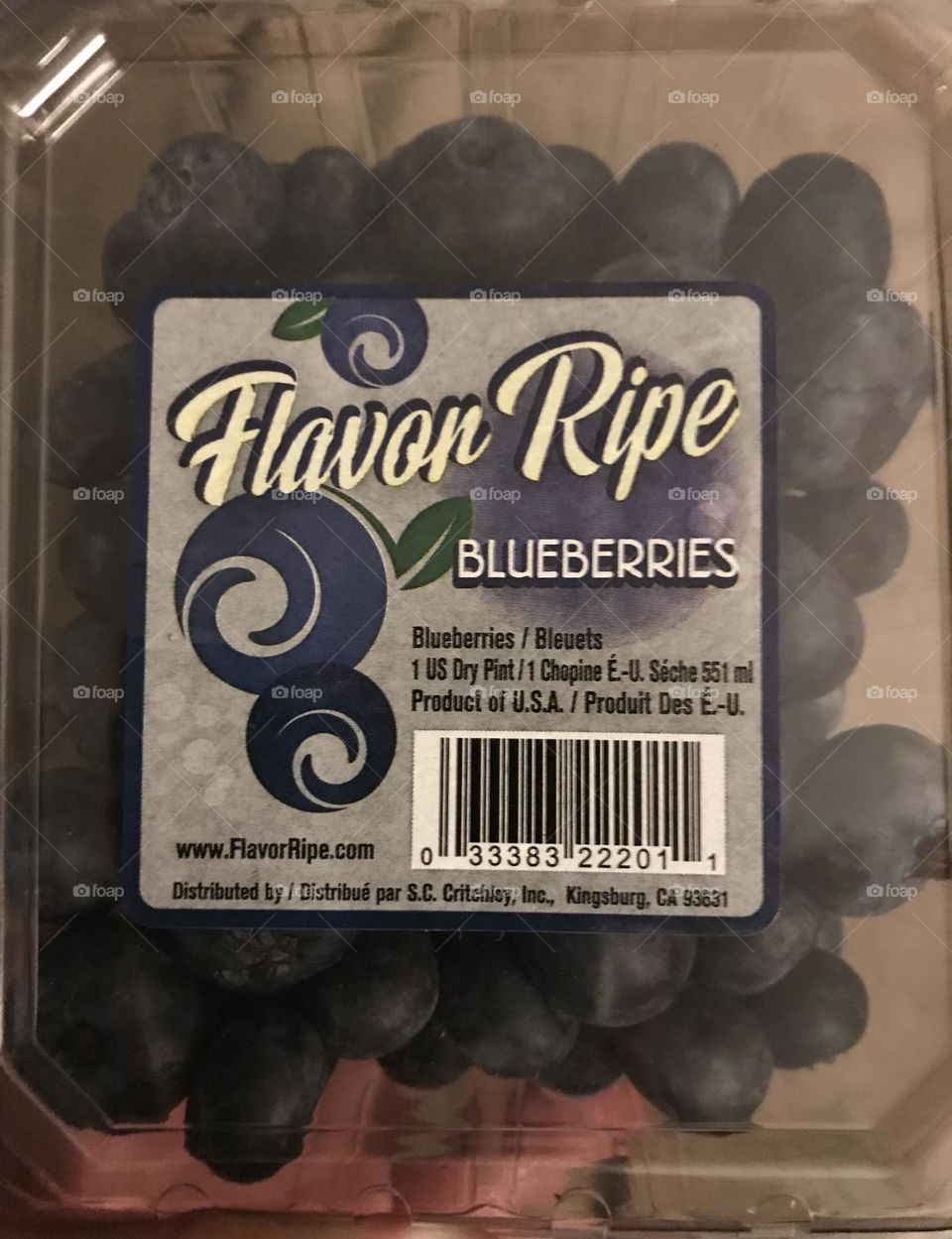 Healthy blueberries.