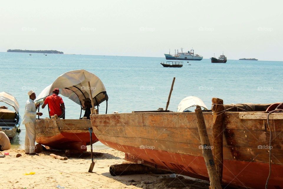 Fishing boats- Zanzibar, Tanzania 