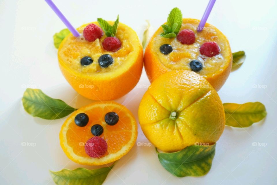 Fresh Fruit Smoothie - Orange Smoothie