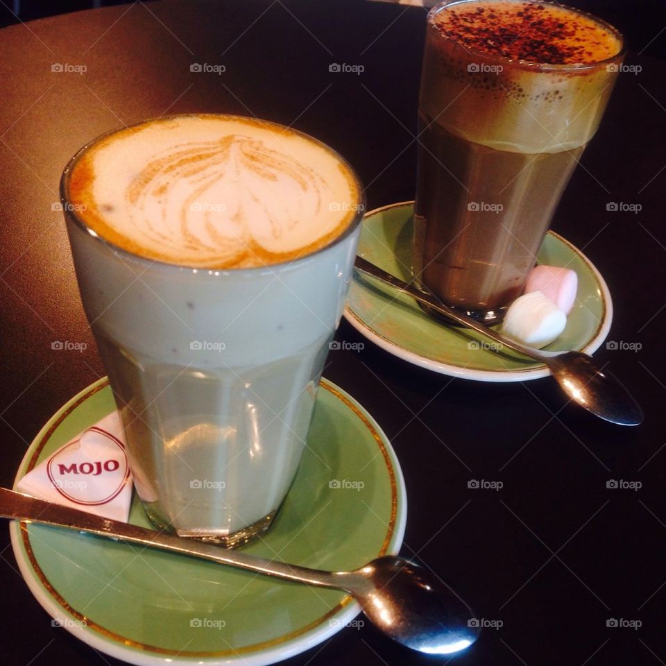 Chai latte with mojo 