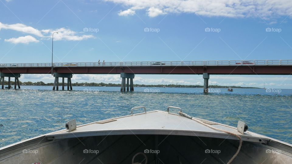 Boat under a bridge. Boxing Day 26122015
