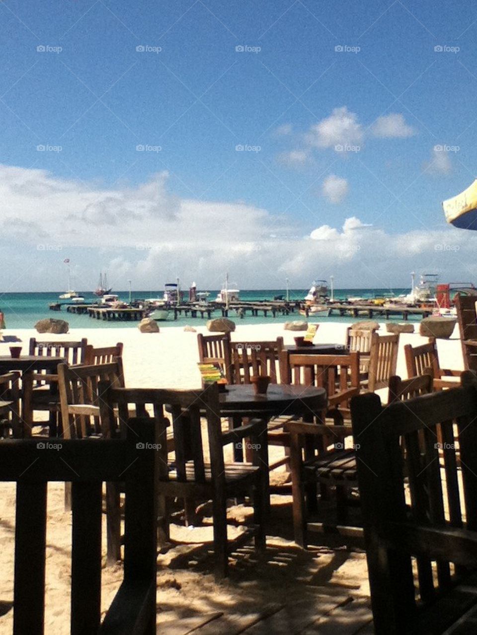 Aruba beach bar